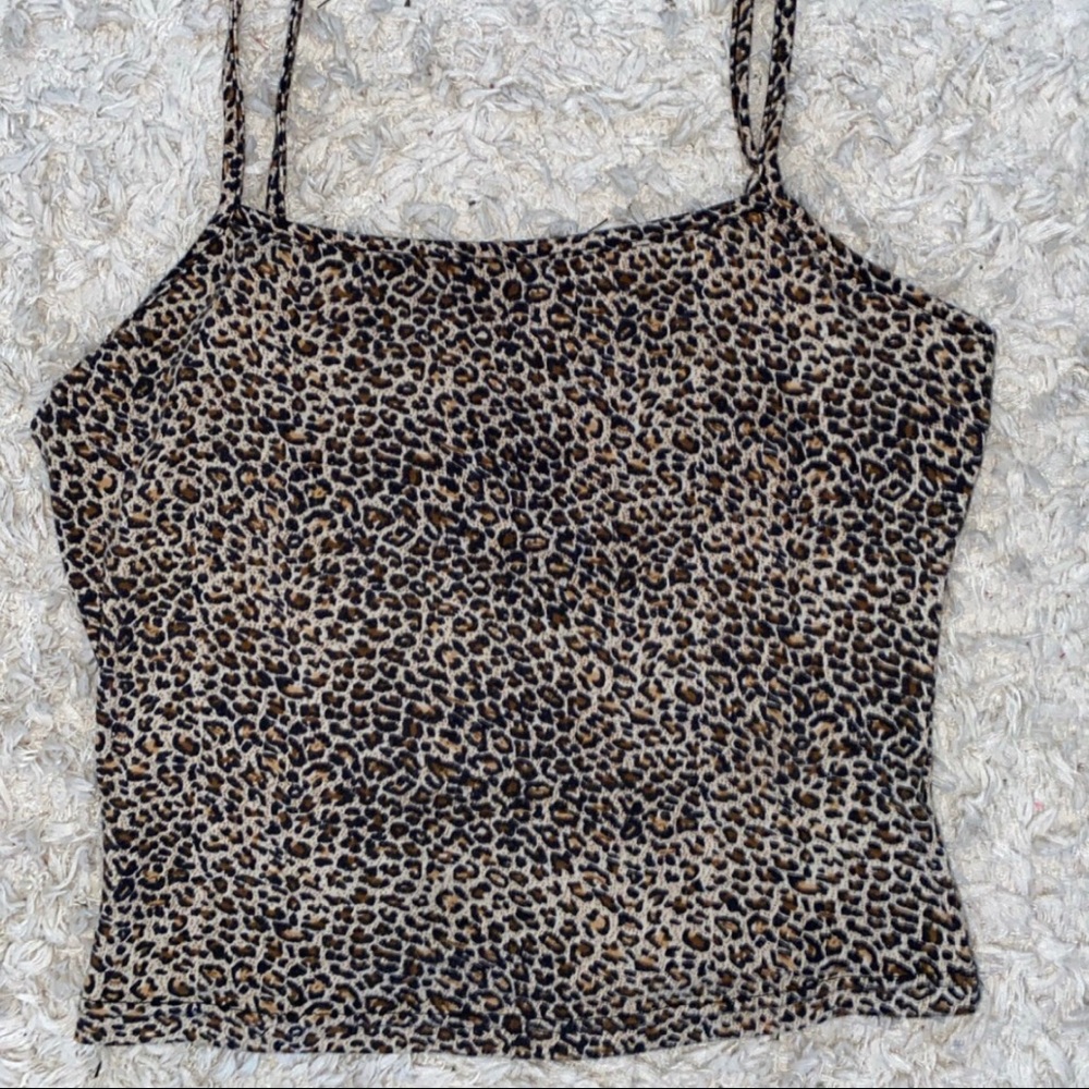 Cheetah Cami Crop-top